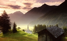 landscapes forest church villages 1920x1200 wallpaper 
